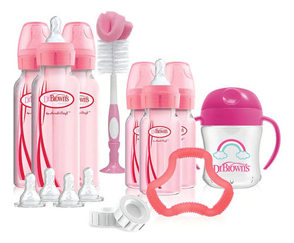 Dr Brown's Options+ Options+ Cuello Estándar Pink Rainbow 12 Pink Rainbow