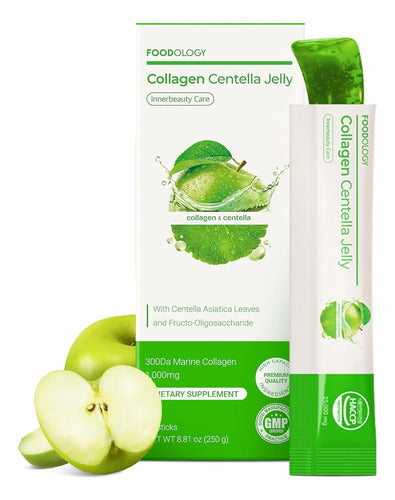 Foodology Minerals/vitamins Coleology Cutting Jelly Gummies  Green Apple