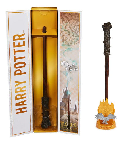 Wizarding World Varinha Mágica Gryffindor Harry Potter Animais Mágicos de Madeira Harry Potter