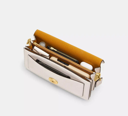 Coach Tabby Shoulder Bag 26 Off White - Ch857 White Plain Gold