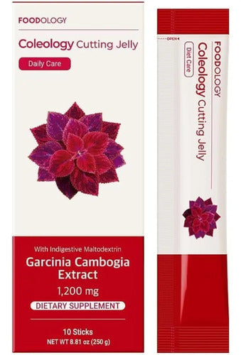 Foodology Minerals/vitamins Coleology Cutting Jelly Gummies  Pomegranate