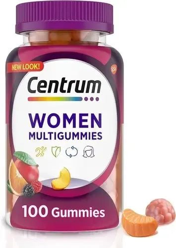 Multivitamínico Centrum Para Mulheres Sabor Frutas 100 Gomas