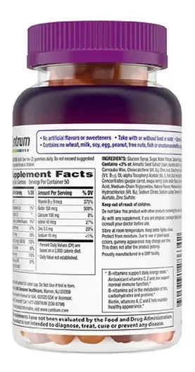 Multivitamínico Centrum Para Mulheres Sabor Frutas 100 Gomas