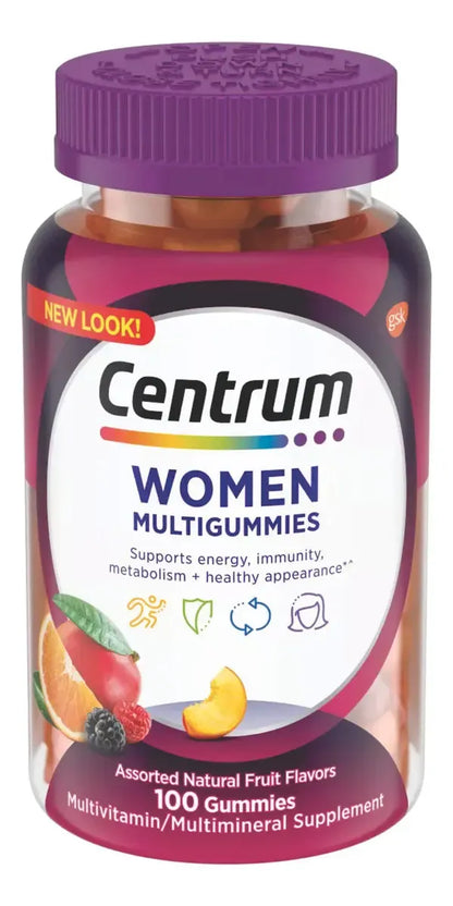Gomitas Centrum para mujeres, 100 unidades