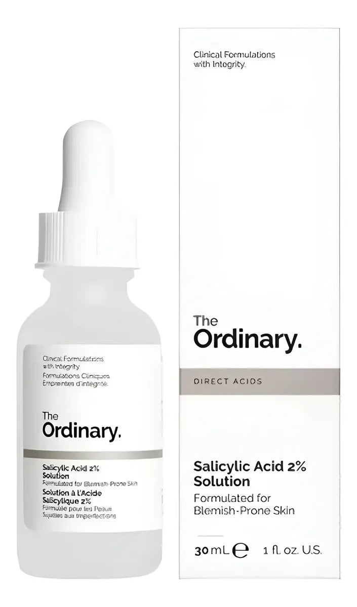The Ordlnary Ácido Salicílico 2% Solução esfoliante pele normal