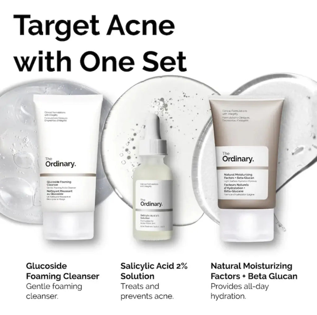 The Ordinary Kit De Tratamento Para Acne (3 itens)