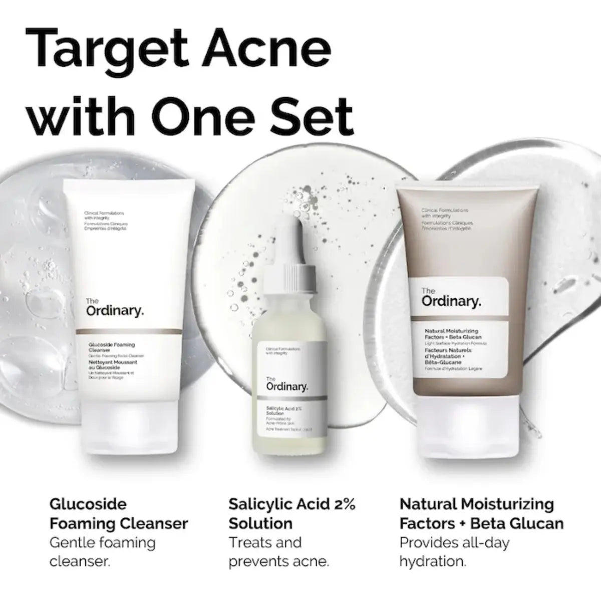 The Ordinary Kit De Tratamento Para Acne (3 itens)
