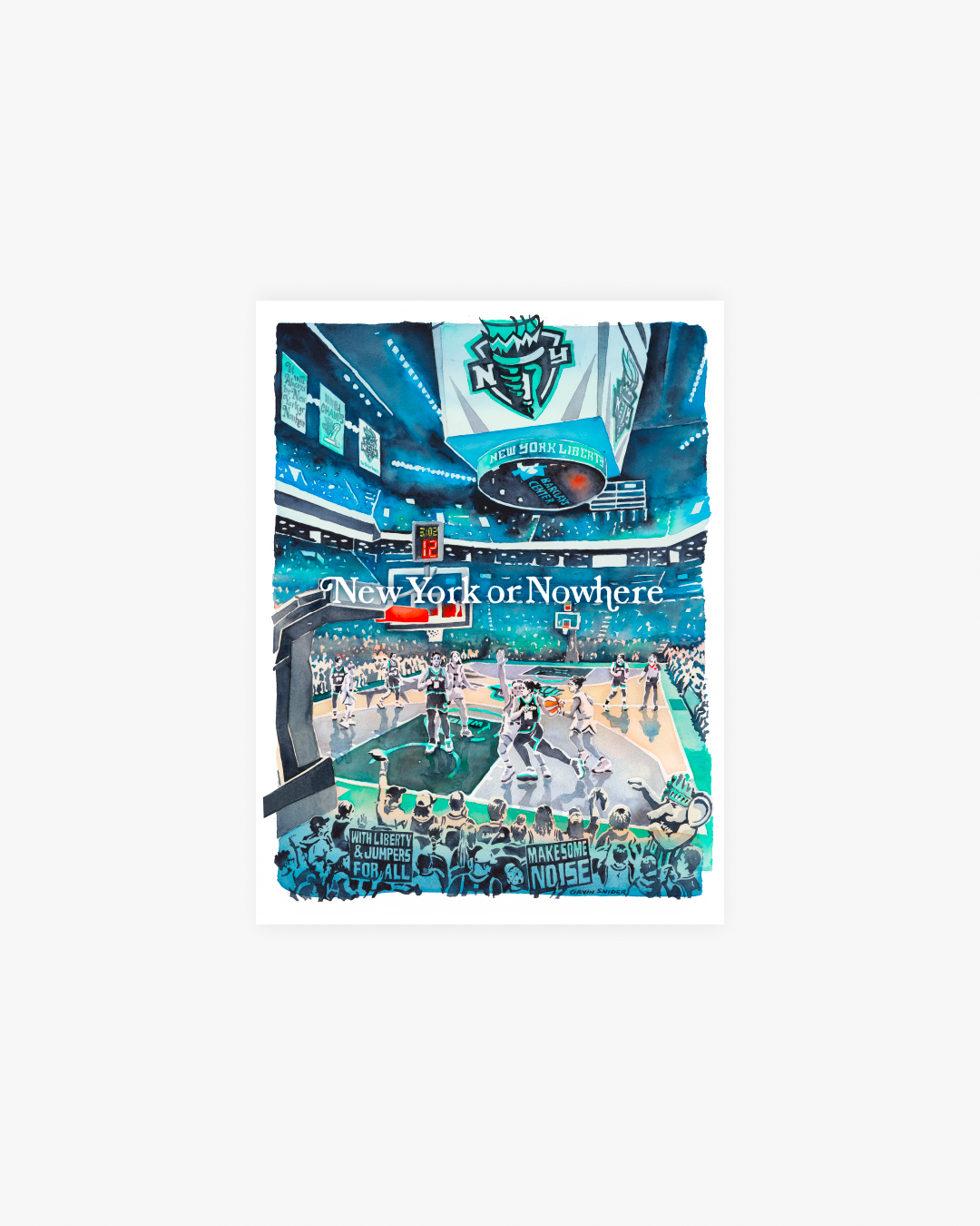 NYON x Gavin Snider x Liberty Watercolor Art Print