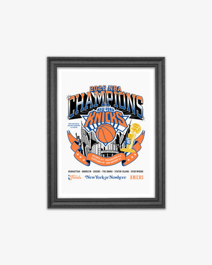 NYON x Knicks 2026 NBA Championship Art Print