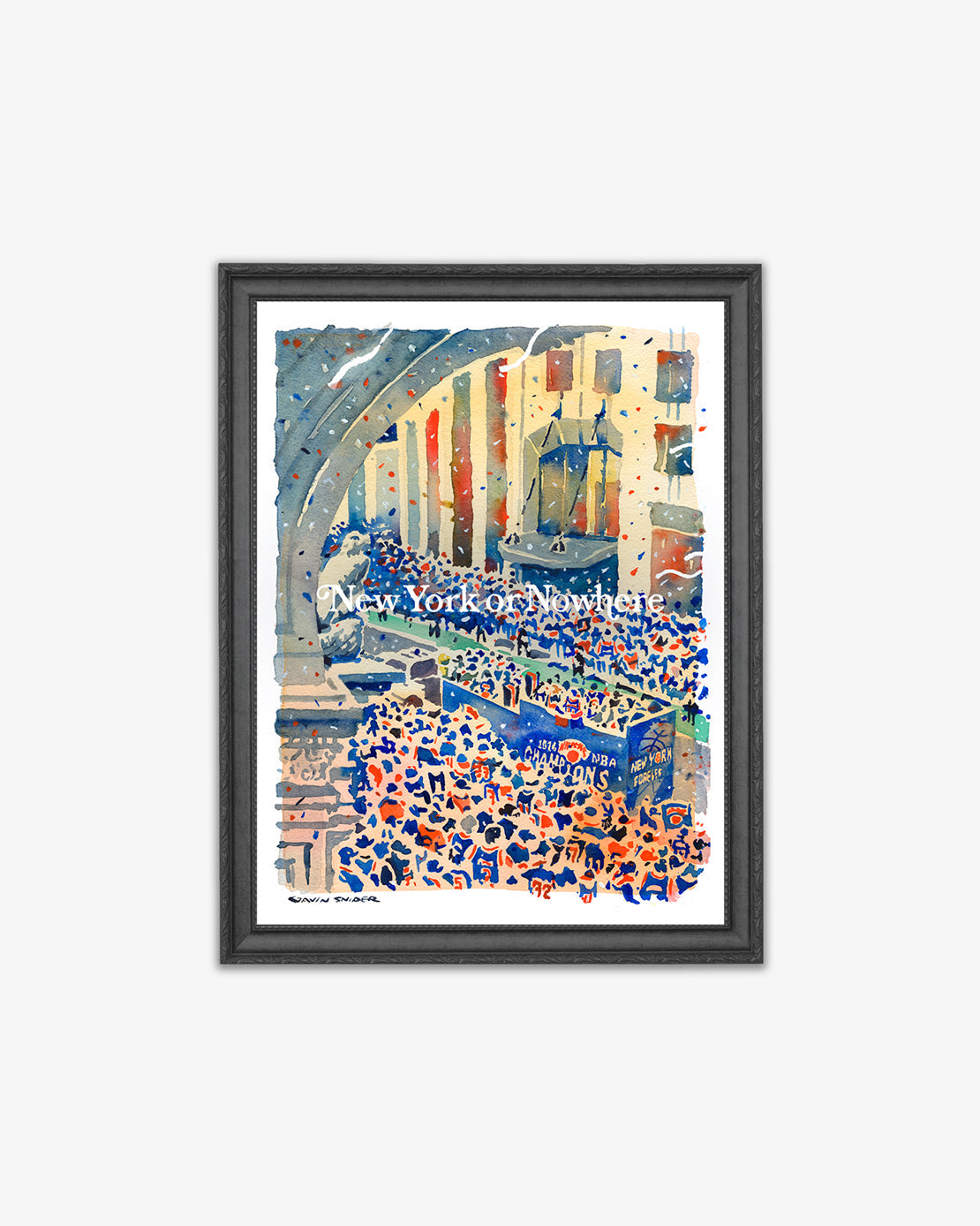 NYON x Gavin Snider x Knicks Championship Watercolor Art Print