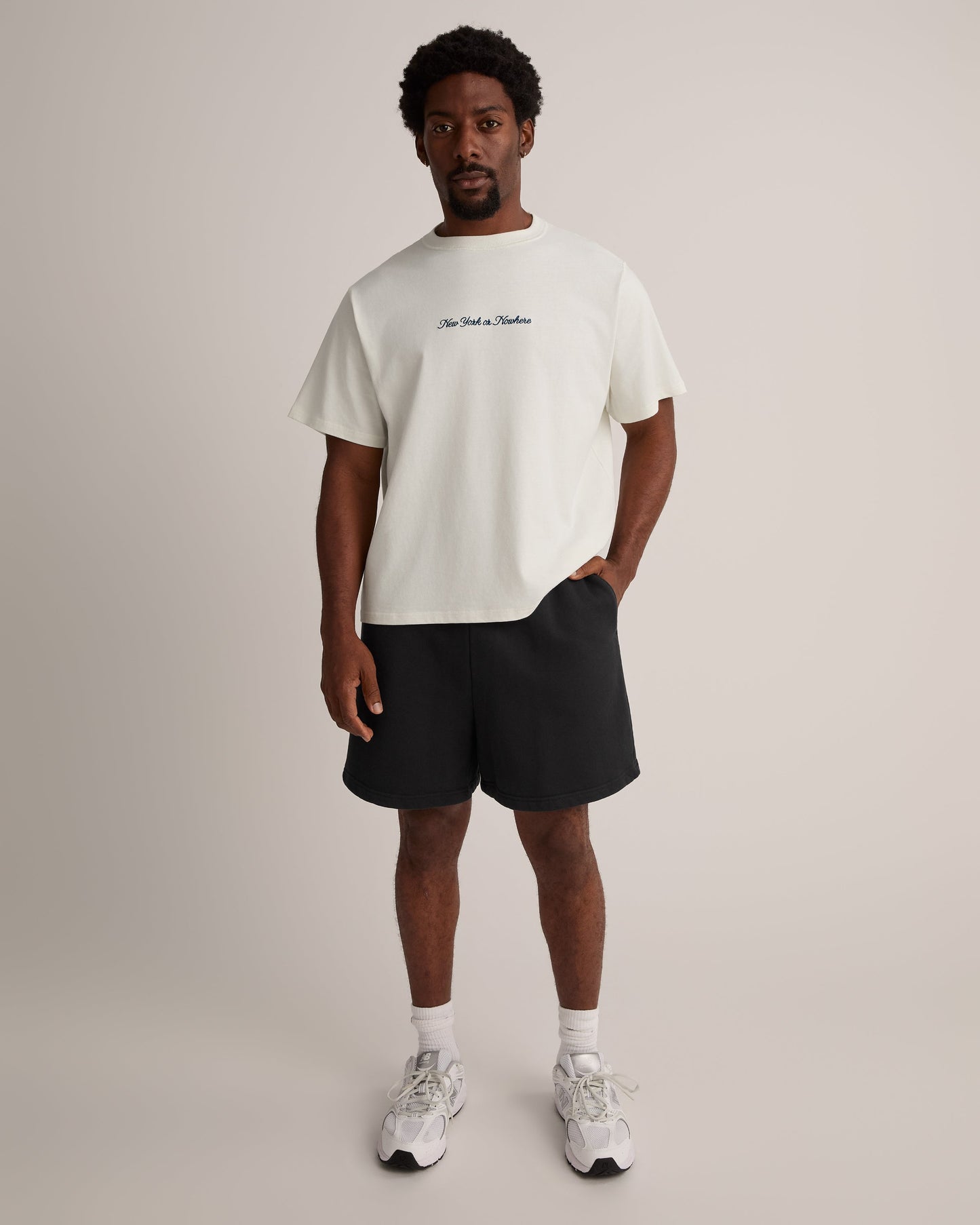 Cursive Oversized Crop T-Shirt