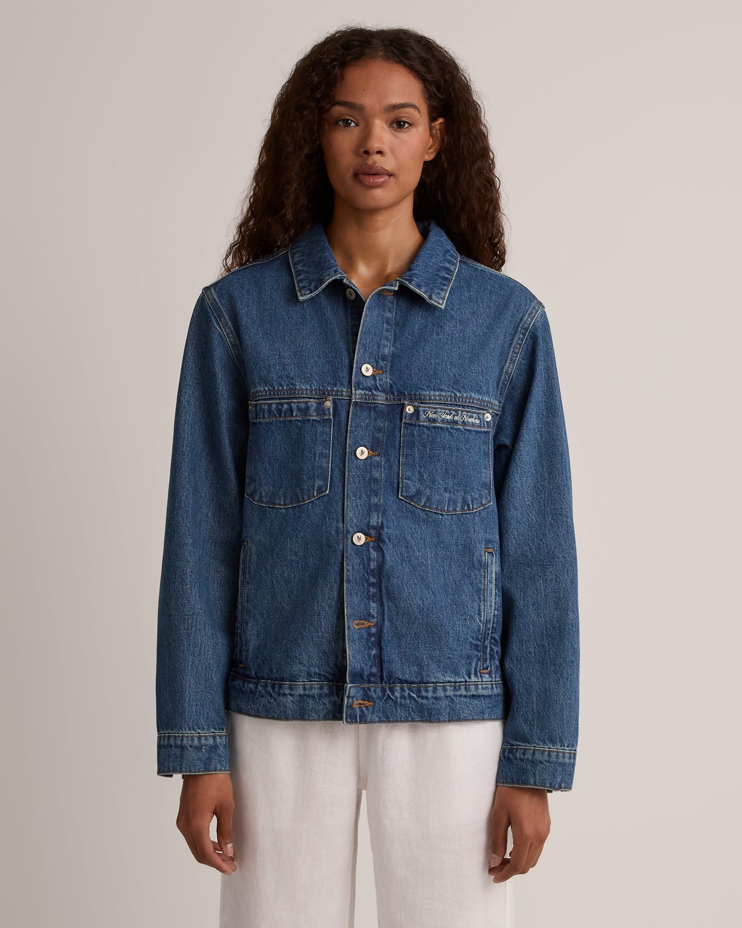 Cursive Denim Jacket