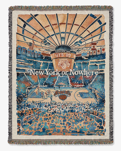 Knicks Gardencolor Throw Blanket