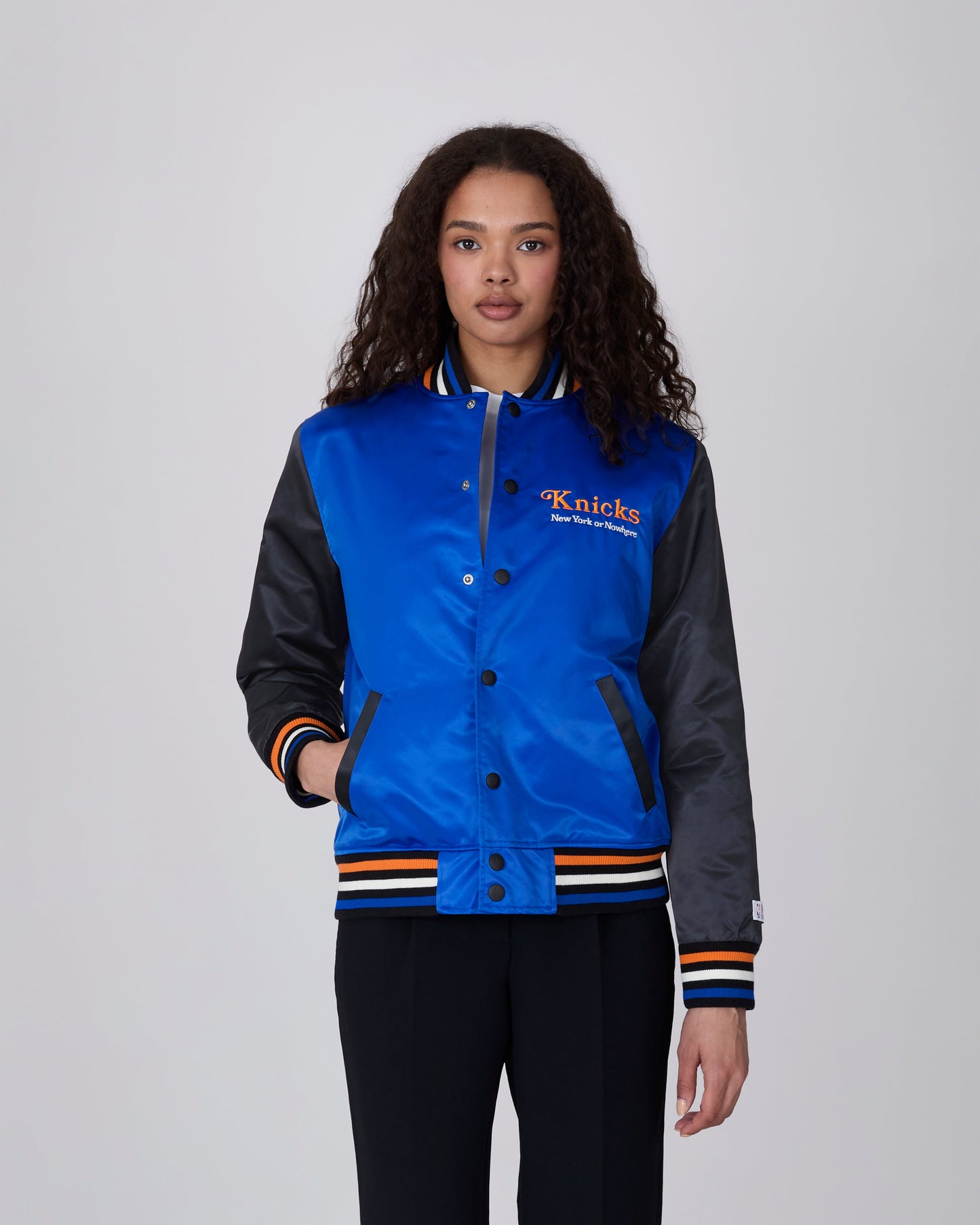 Knicks Give & Go Varsity Jacket