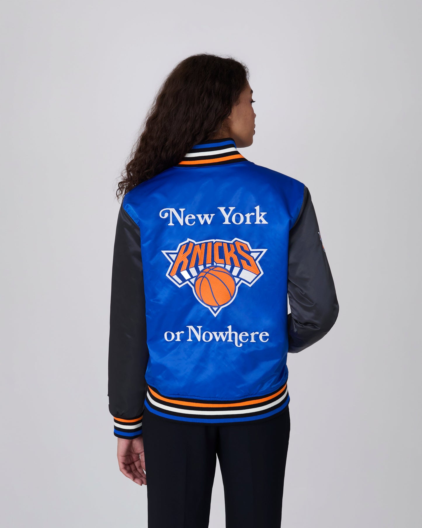 Knicks Give & Go Varsity Jacket