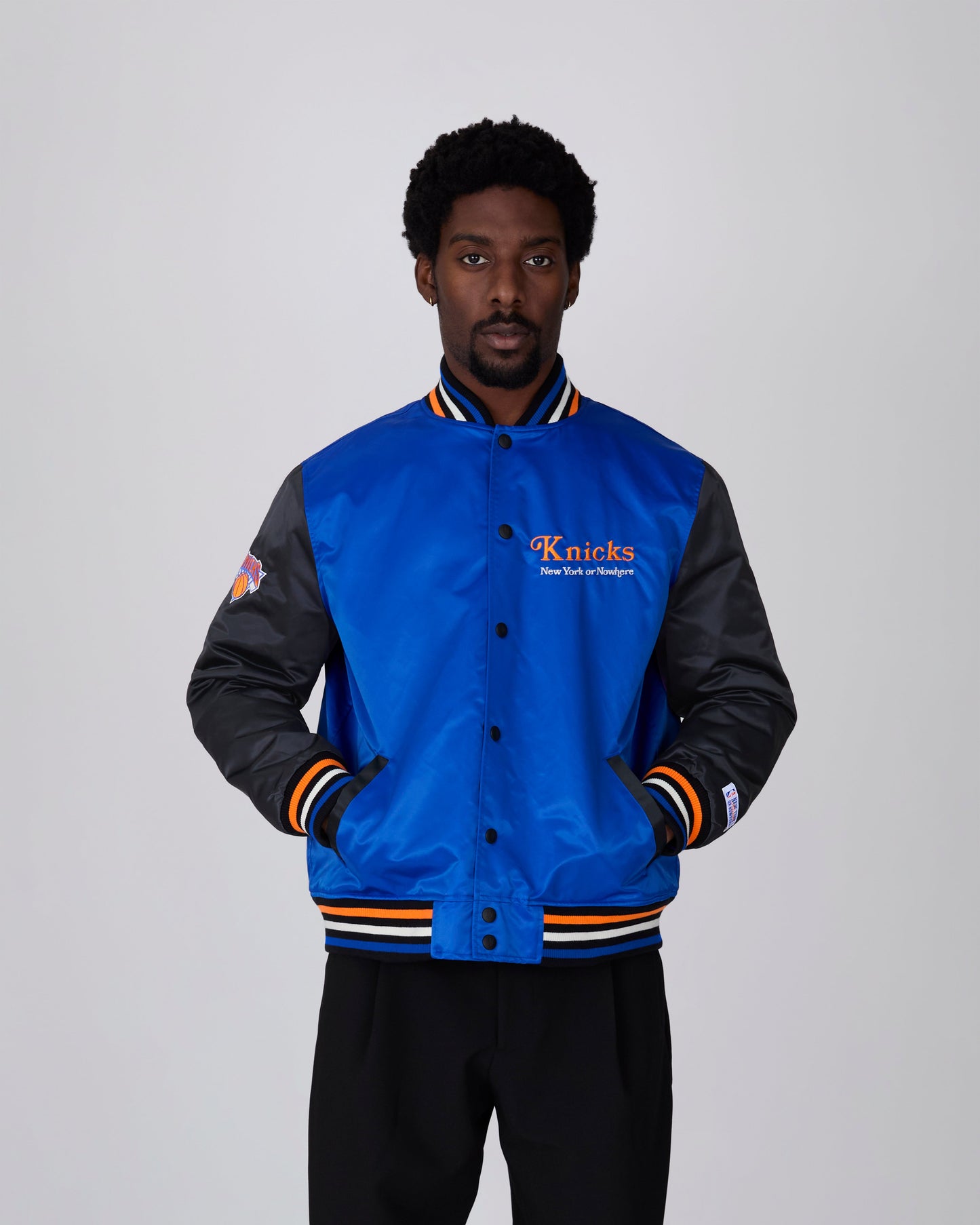 Knicks Give & Go Varsity Jacket