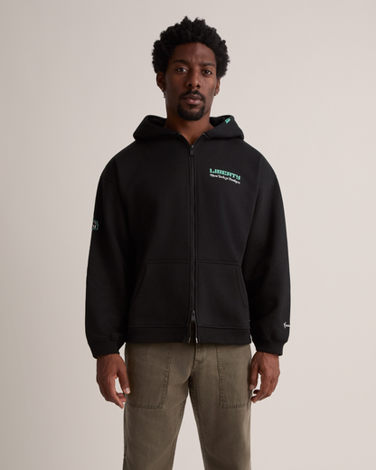 Liberty Allegiance Cropped Zip Hoodie