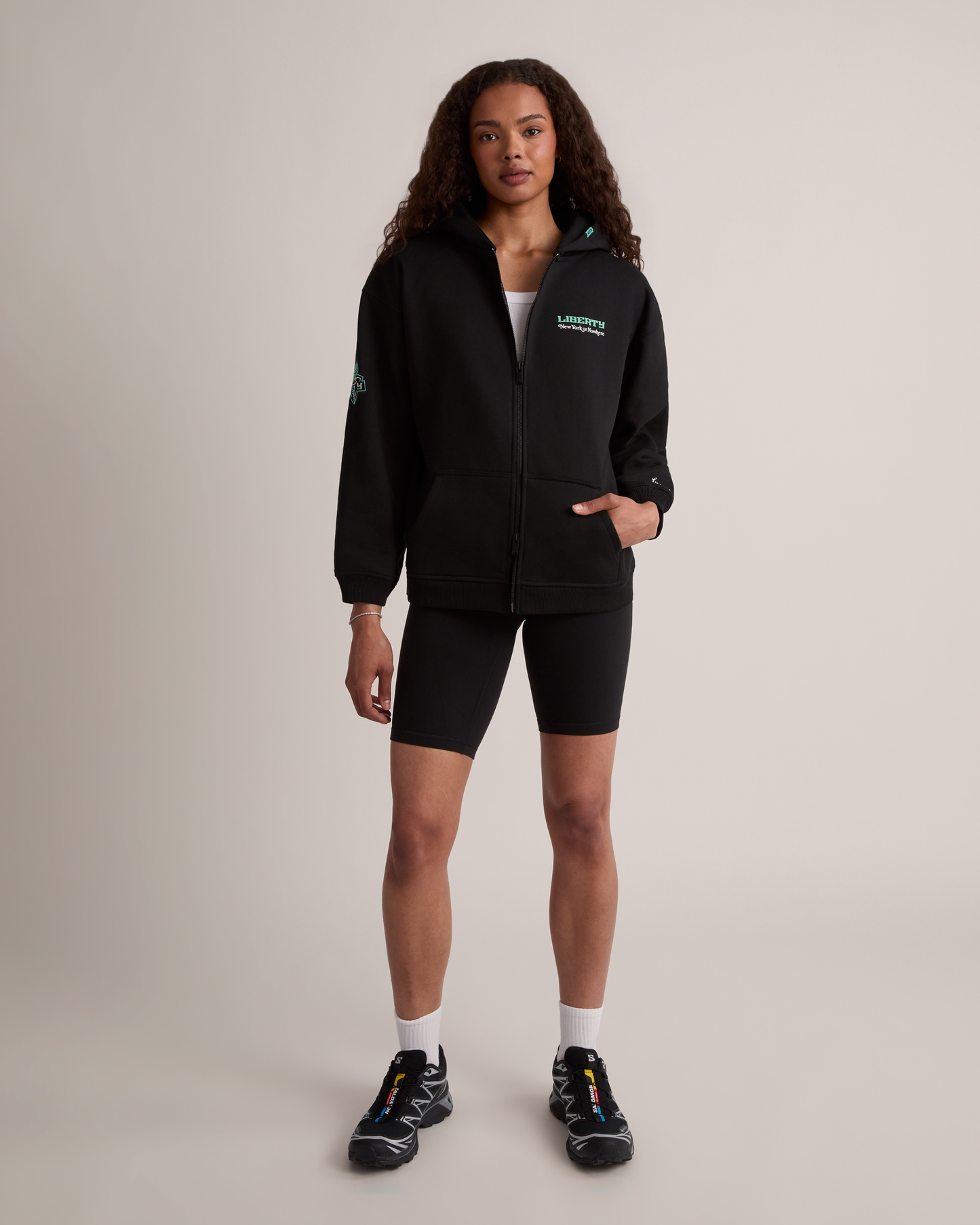 Liberty Allegiance Cropped Zip Hoodie