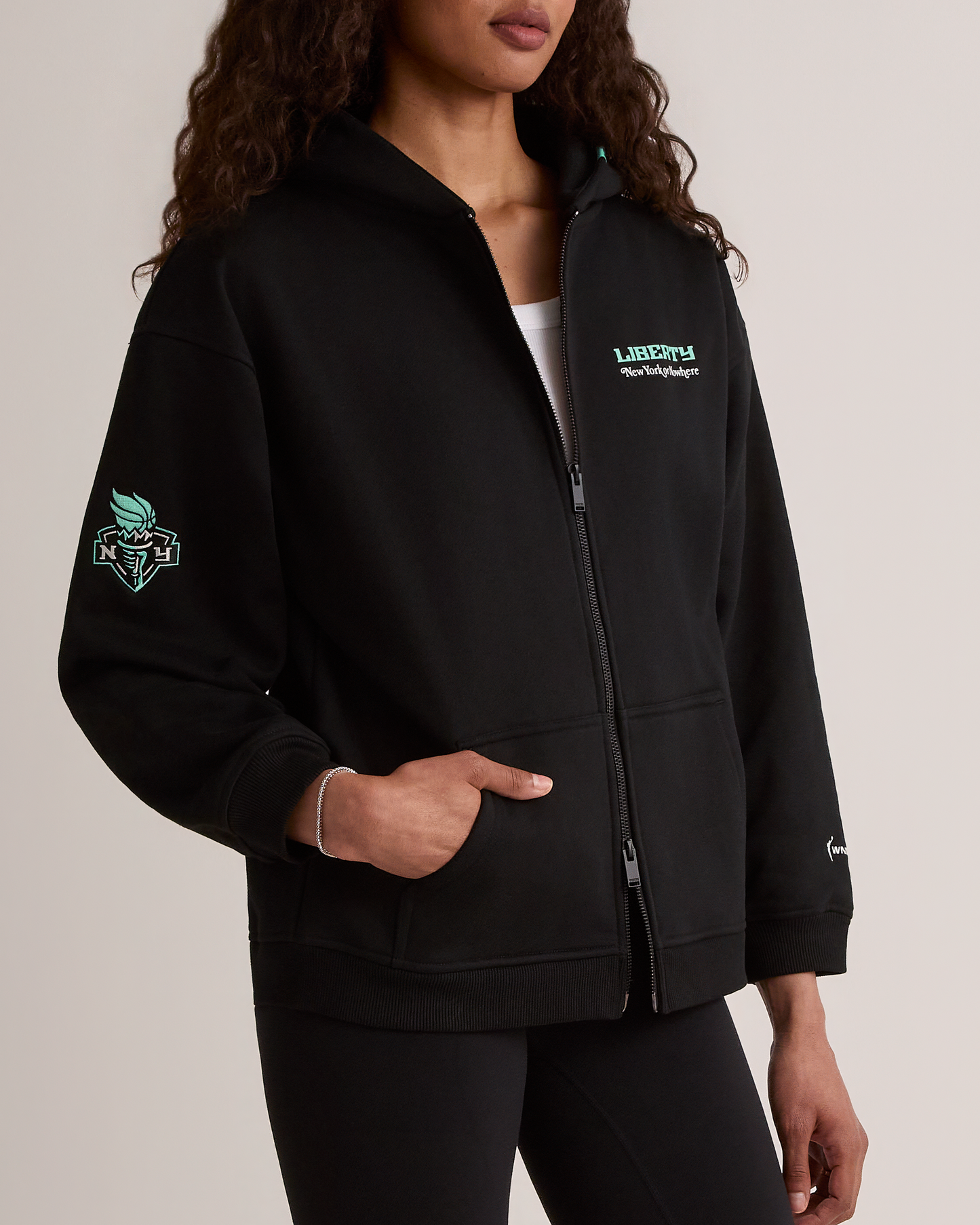 Liberty Allegiance Cropped Zip Hoodie