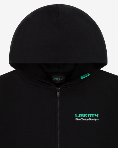 Liberty Allegiance Cropped Zip Hoodie