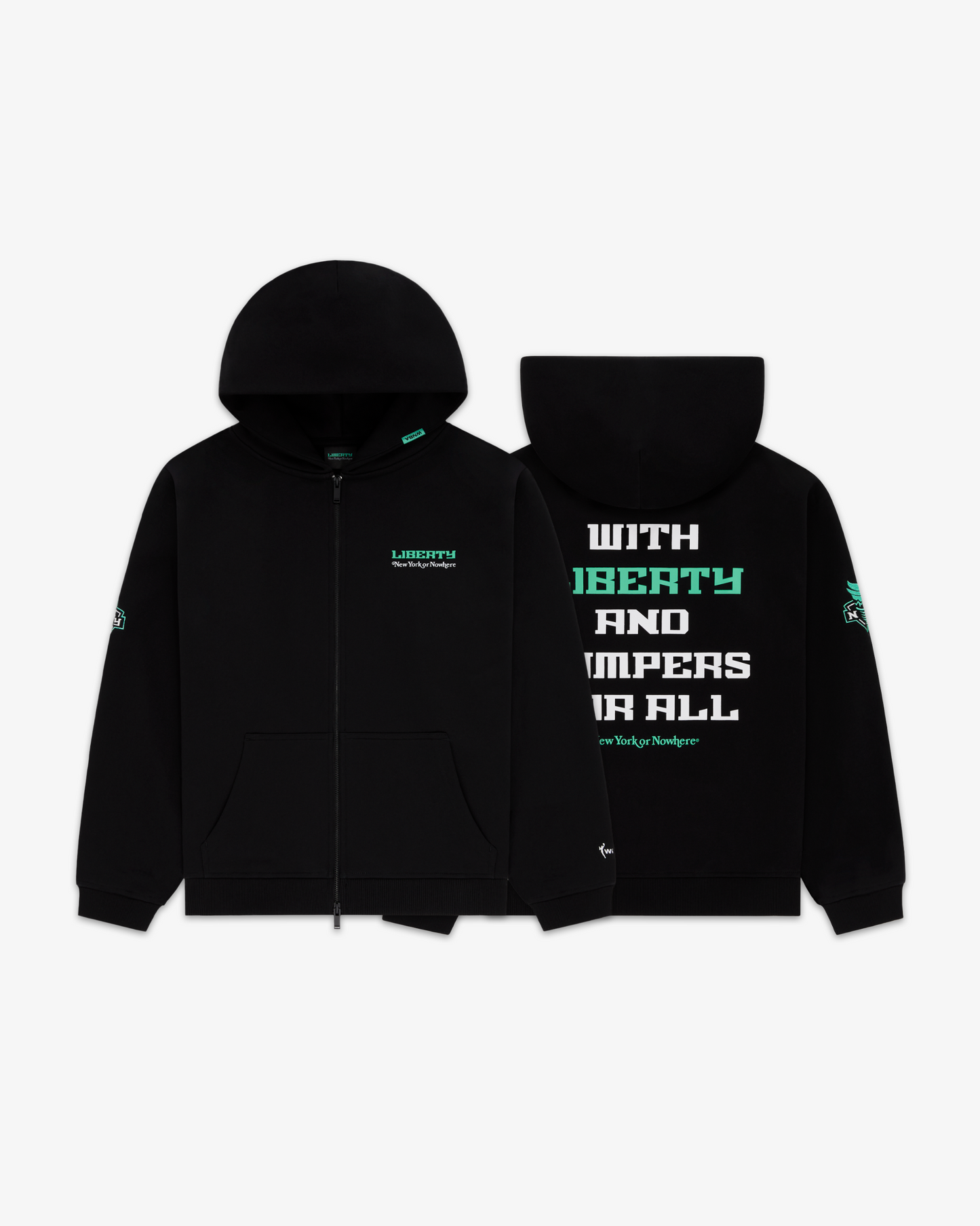 Liberty Allegiance Cropped Zip Hoodie