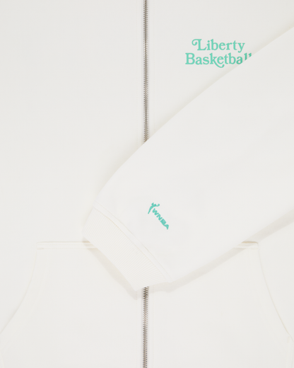 Liberty U Cropped Zip Hoodie