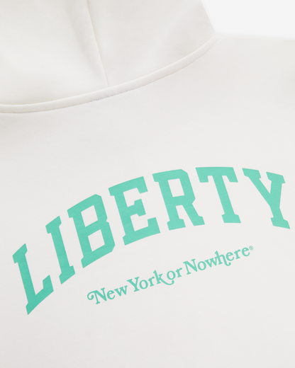 Liberty U Cropped Zip Hoodie