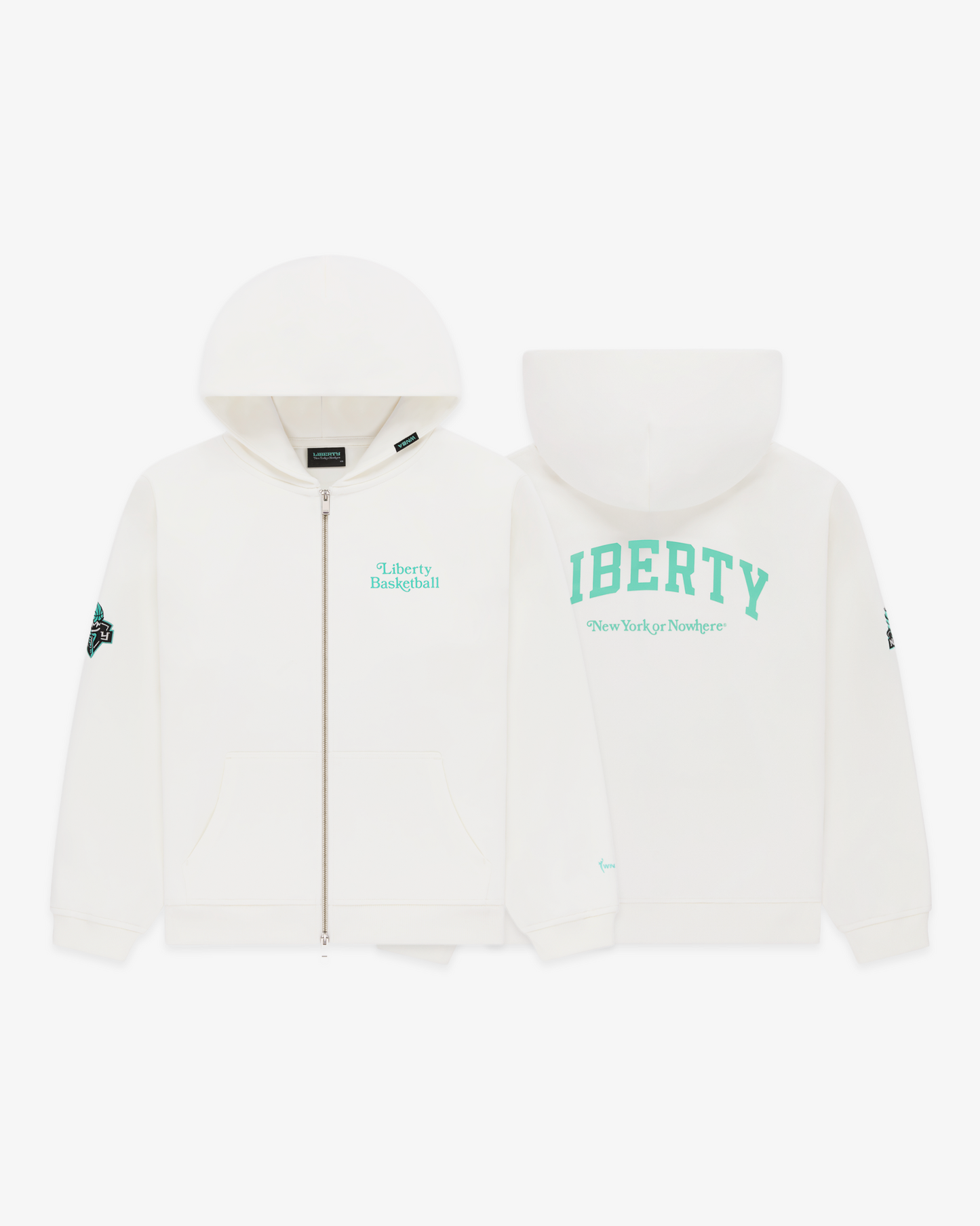 Liberty U Cropped Zip Hoodie