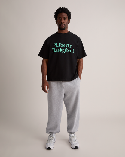 Liberty Hoops Oversized Crop T-Shirt