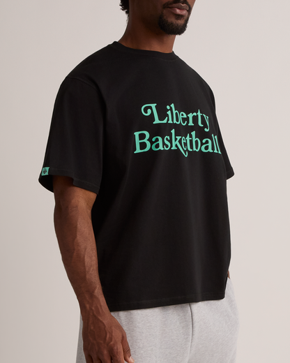 Liberty Hoops Oversized Crop T-Shirt