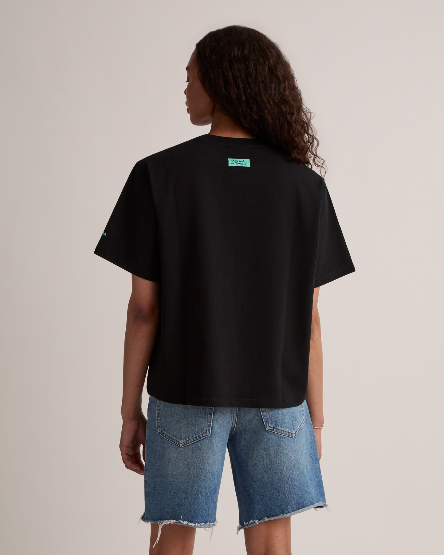 Liberty Hoops Oversized Crop T-Shirt