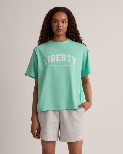 Liberty U Oversized Crop T-Shirt