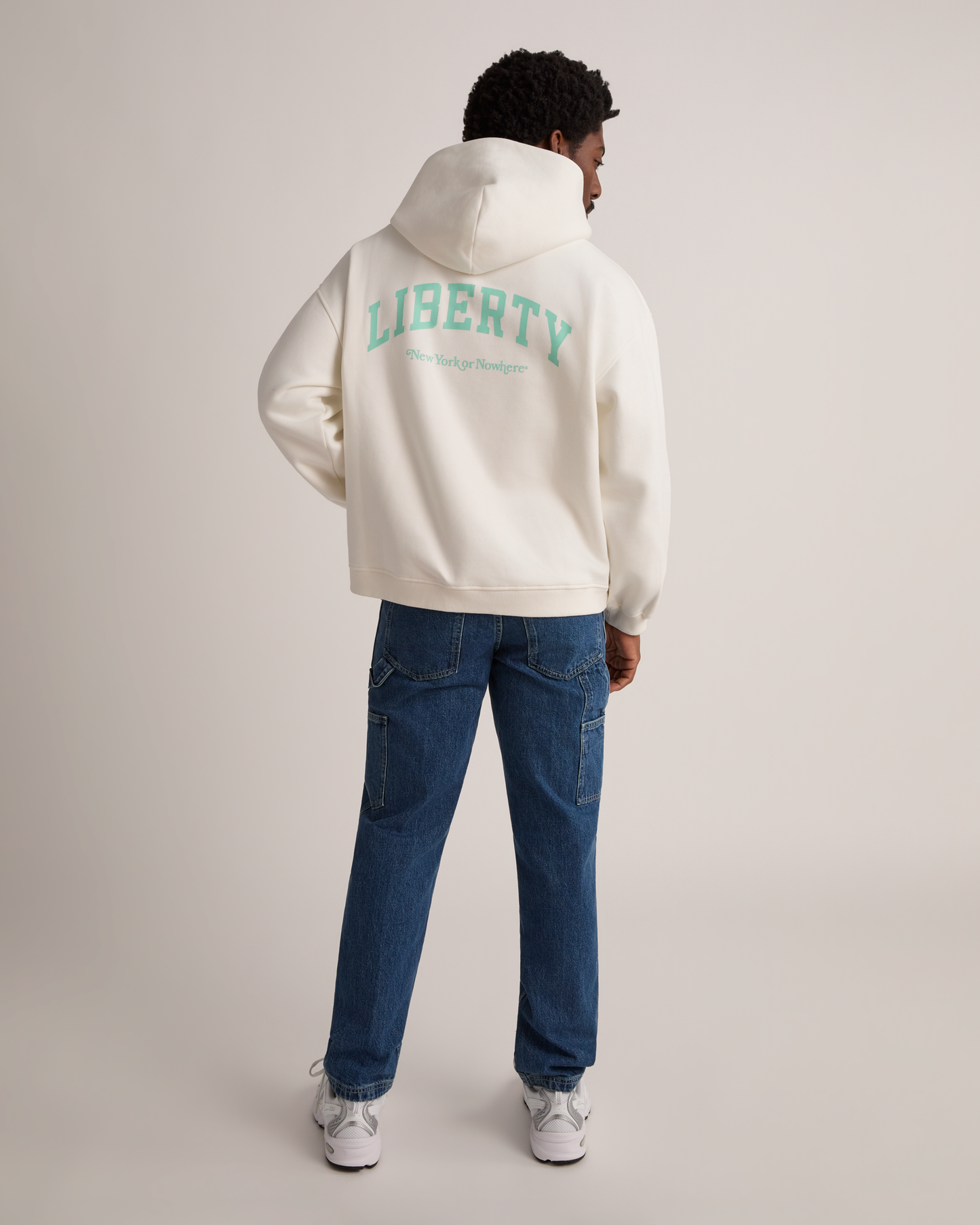Liberty U Cropped Zip Hoodie