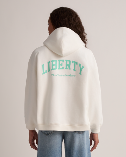 Liberty U Cropped Zip Hoodie