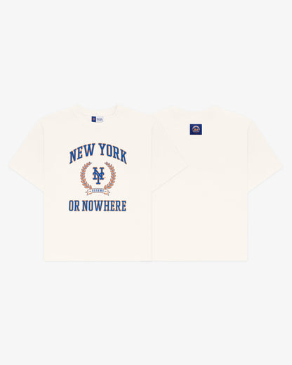 Mets University Oversized Crop T-Shirt