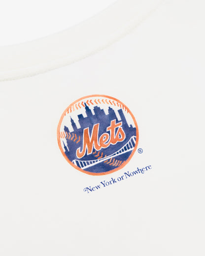 Mets Watercolor Oversized Crop T-Shirt