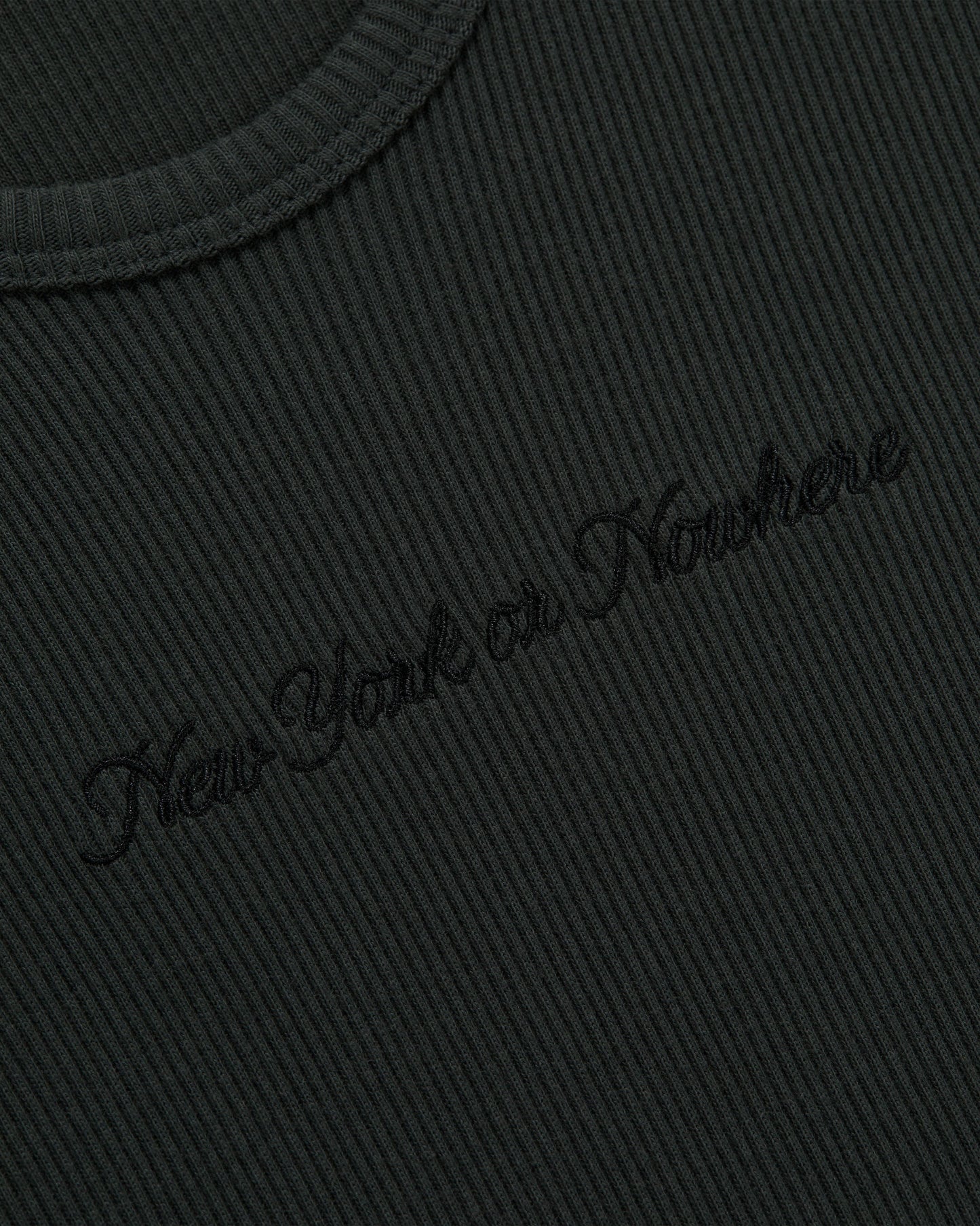 Cursive Ribbed Tank Top