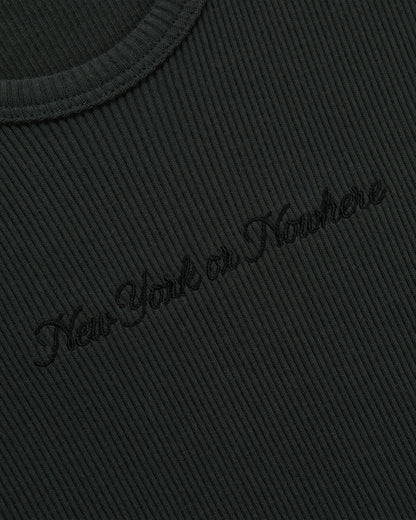 Cursive Ribbed Tank Top