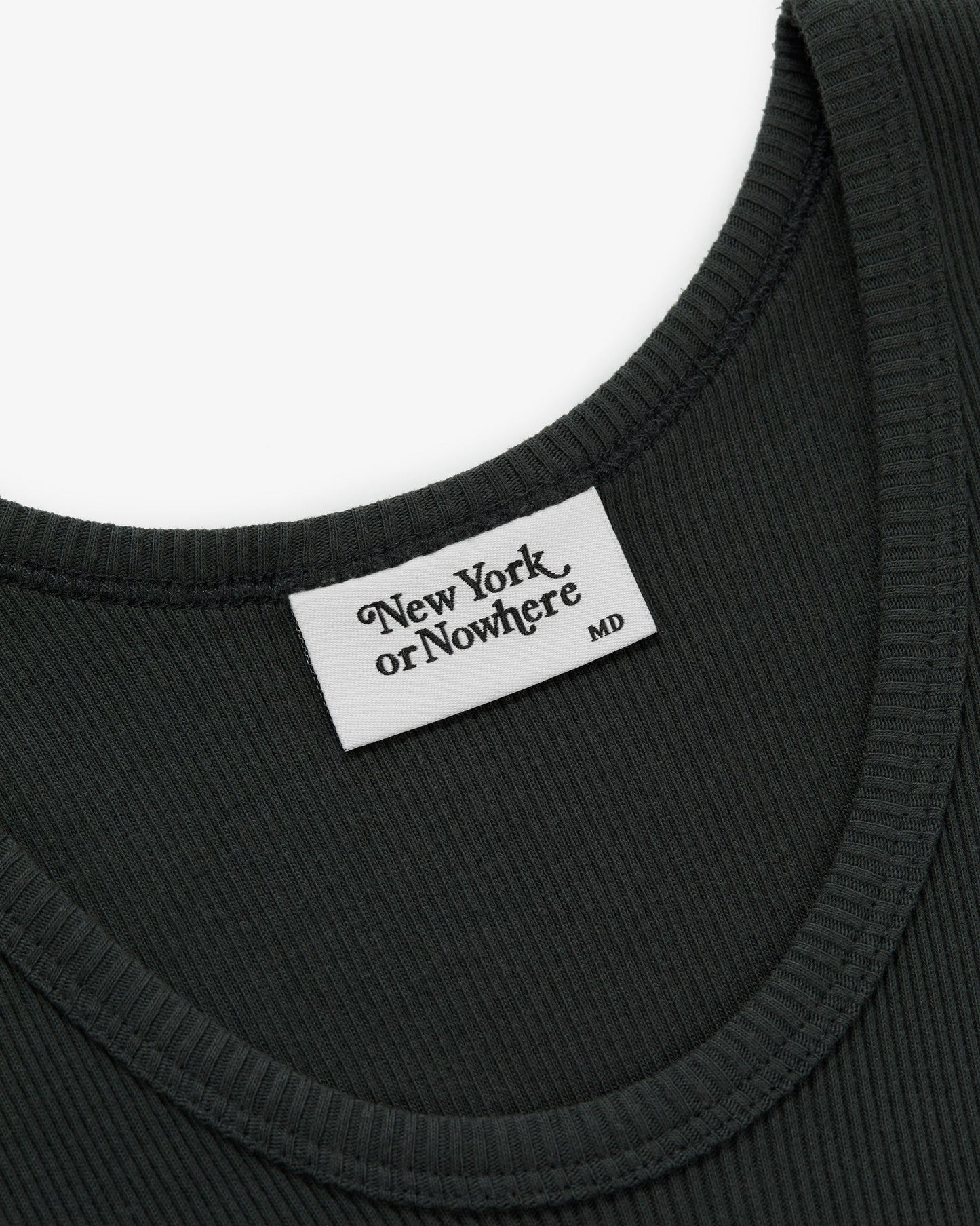 Cursive Ribbed Tank Top