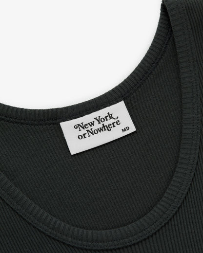 Cursive Ribbed Tank Top