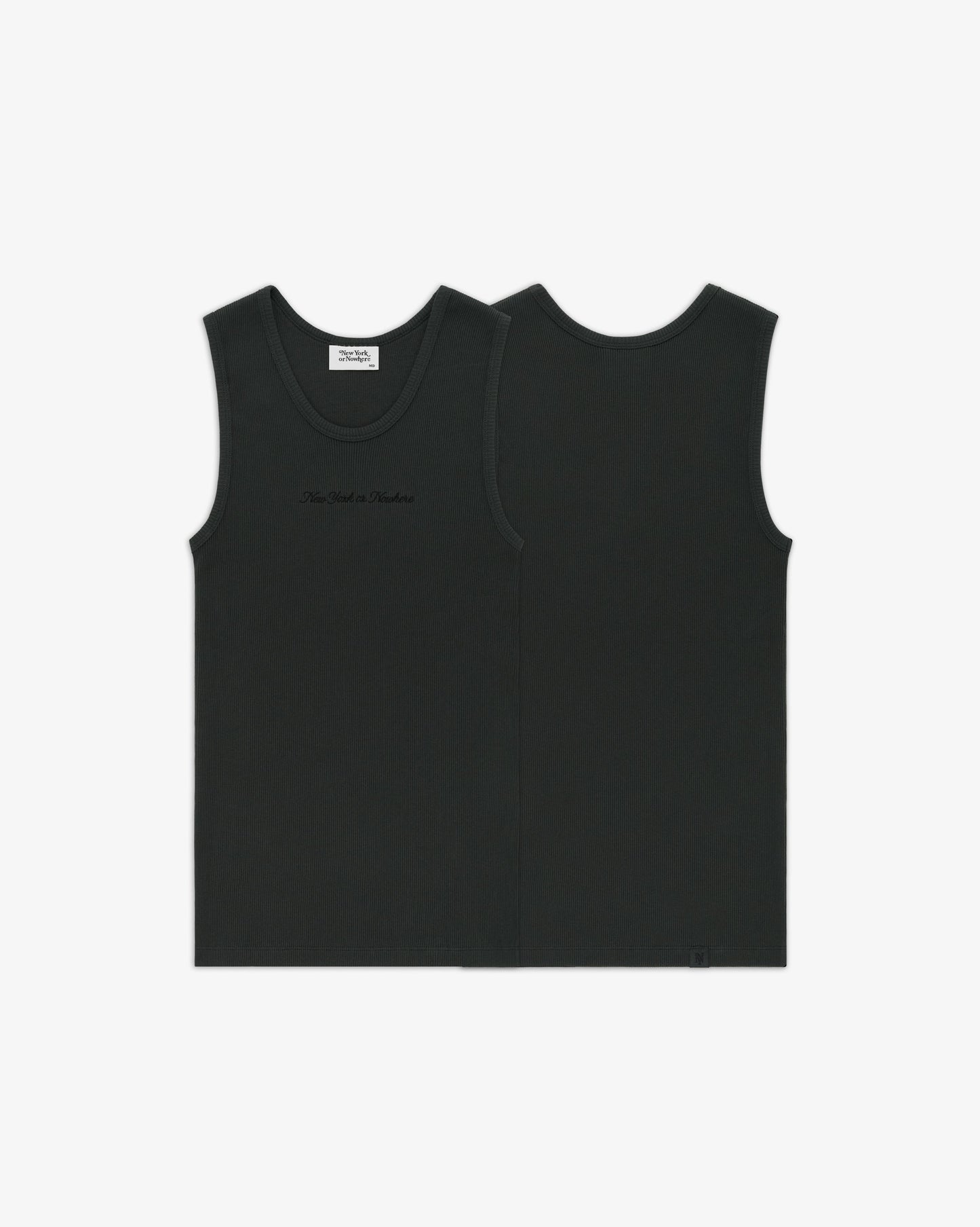 Cursive Ribbed Tank Top