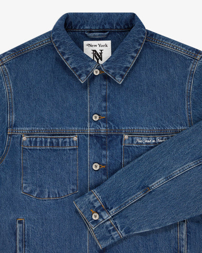 Cursive Denim Jacket