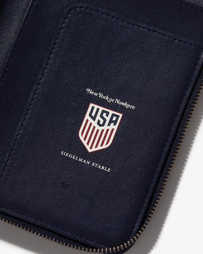 US Soccer Keeper Leather Passport Holder