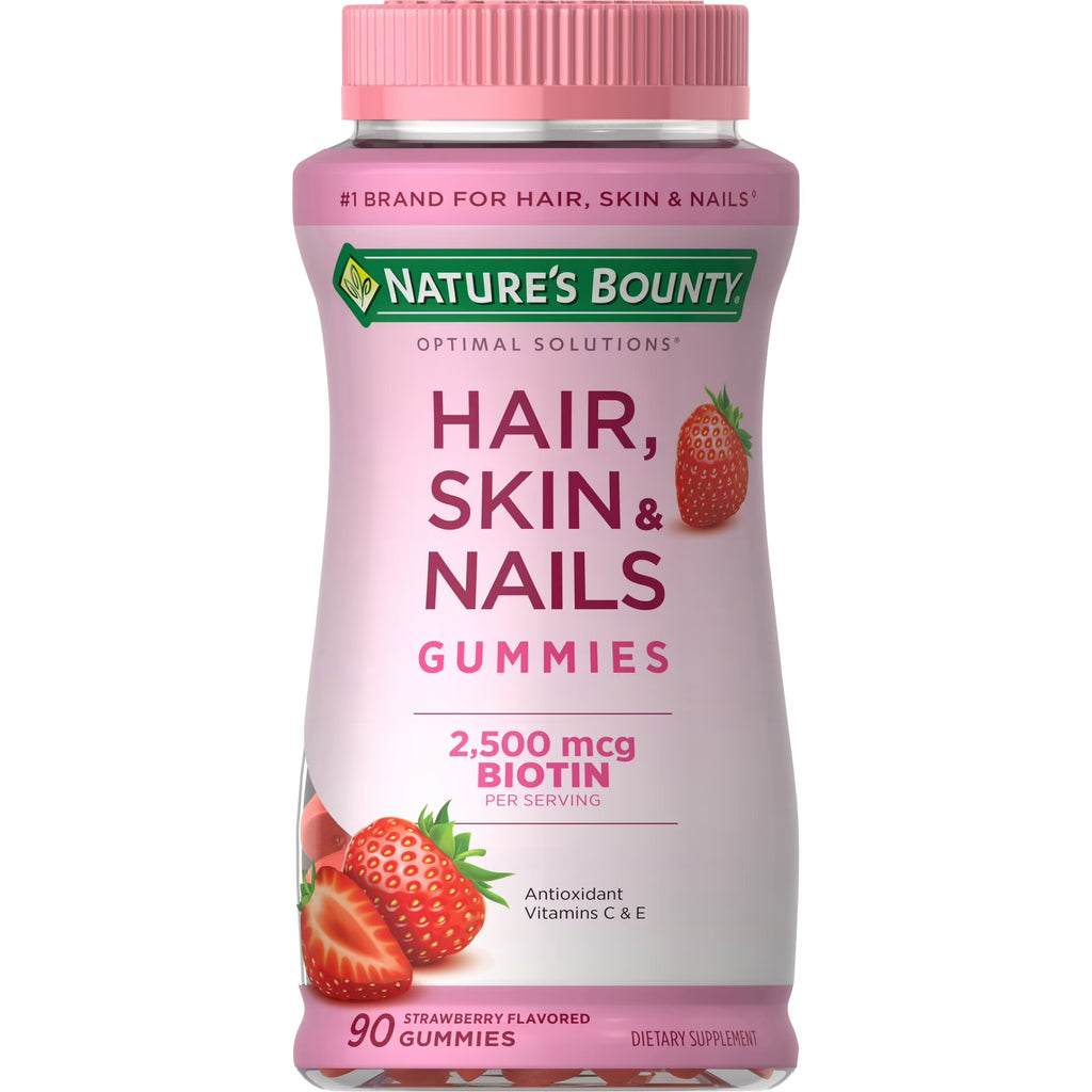 Nature's Bounty Biotin Gomas Hair Skin And Nails (90) (2 potes)