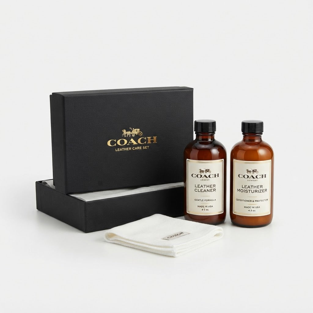 Coach Product Care Set - Leather Cleaner, Moisturizer & Cloth