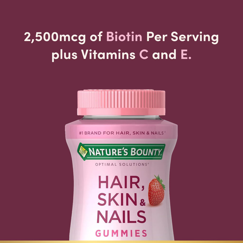 Nature's Bounty Biotin Gomas Hair Skin And Nails (90) (2 potes)