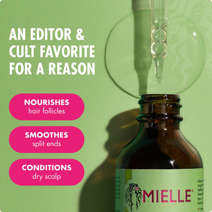 Mielle Organics Rosemary Mint Hair Oil with Biotin - 2 oz Scalp Strengthening Treatment